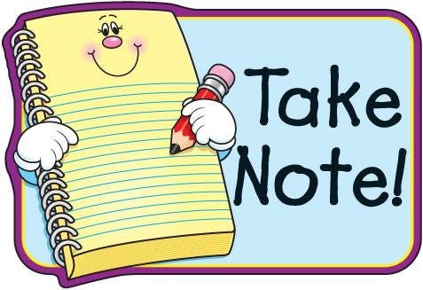 Image result for images for Take Note