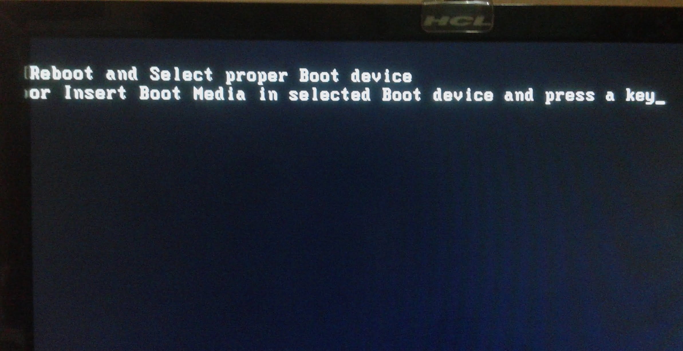 Reboot And Select Proper Boot Device Windows 7 8 10 Error
