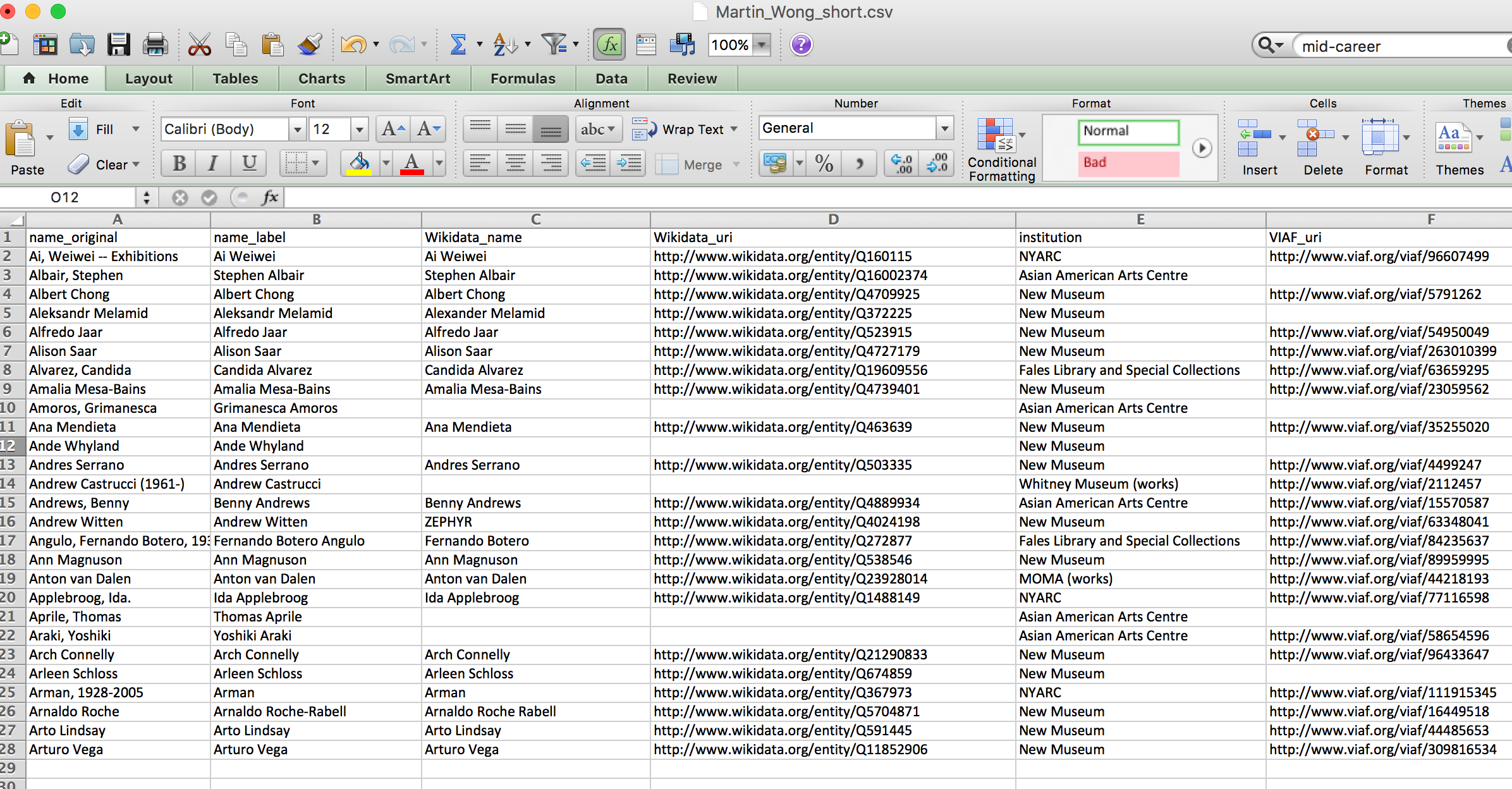 Enriching Reconciled Data With Openrefine Metro