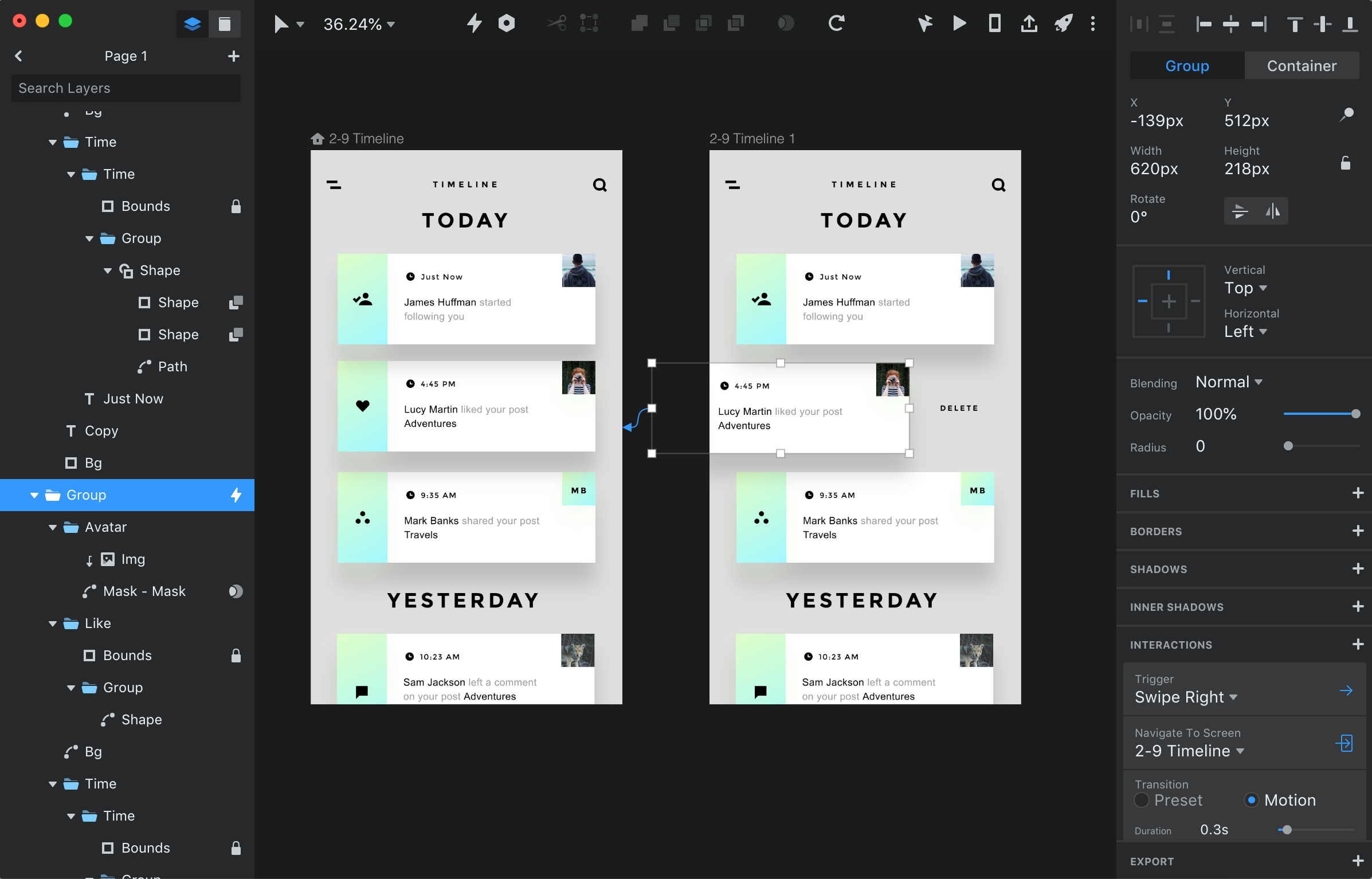 Getting started + simple animation with InVision Studio by Josh
