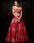 Bridal Lehenga in maroon for western look.