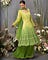 Embroidered Georgette Green Suit with Lucknowi work all over is a traditional galore.