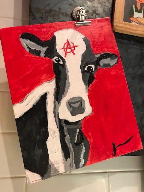 Politics On A Cow I Saw This Antifa Anti Fascist By Andrew Avraham Blumenthal Medium