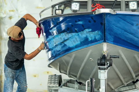 How To Paint A Fiberglass Boat Why Spend Money Hiring A Professional By Contact Information Medium