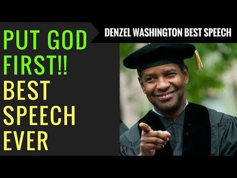 Denzel Washington Put God First Motivational Speech Millionaire Mind By Amberly Everitt Medium