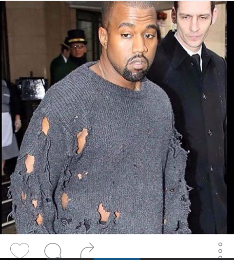 kanye west torn clothes