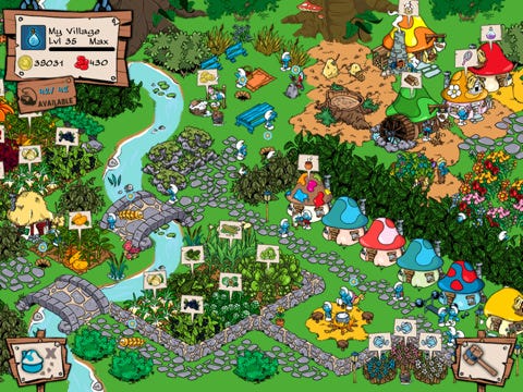 smurf village highest level