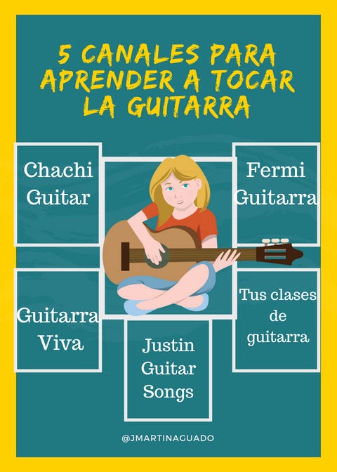 5 Canales de Youtube para que mi hijo aprenda a tocar la guitarra | by José  Martín Aguado | Medium