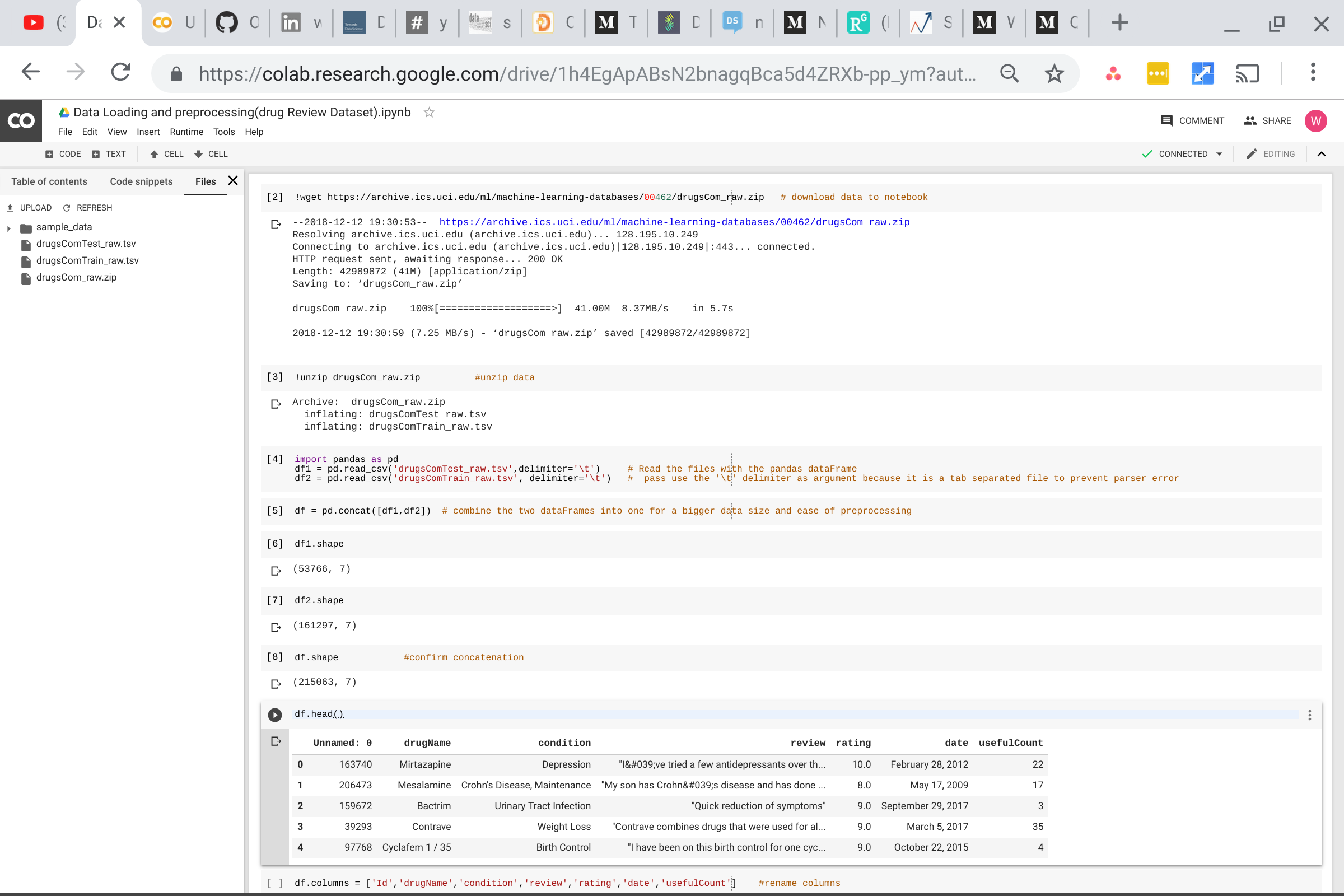 uci archive datasets
