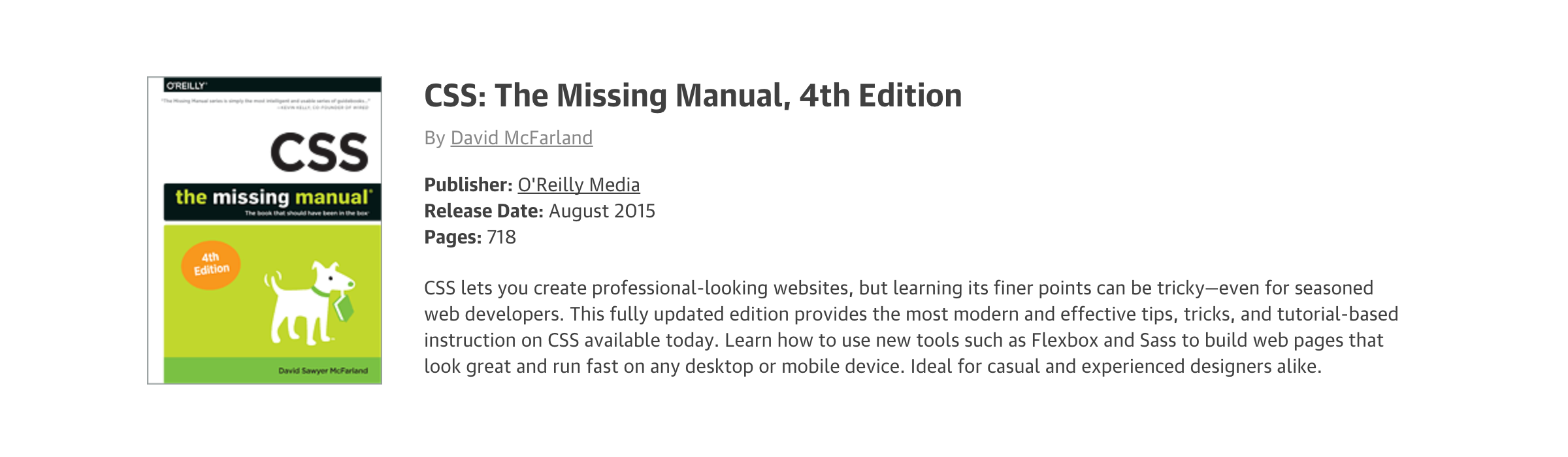 Book Review Css The Missing Manual 4th Edition Ku Lok - 