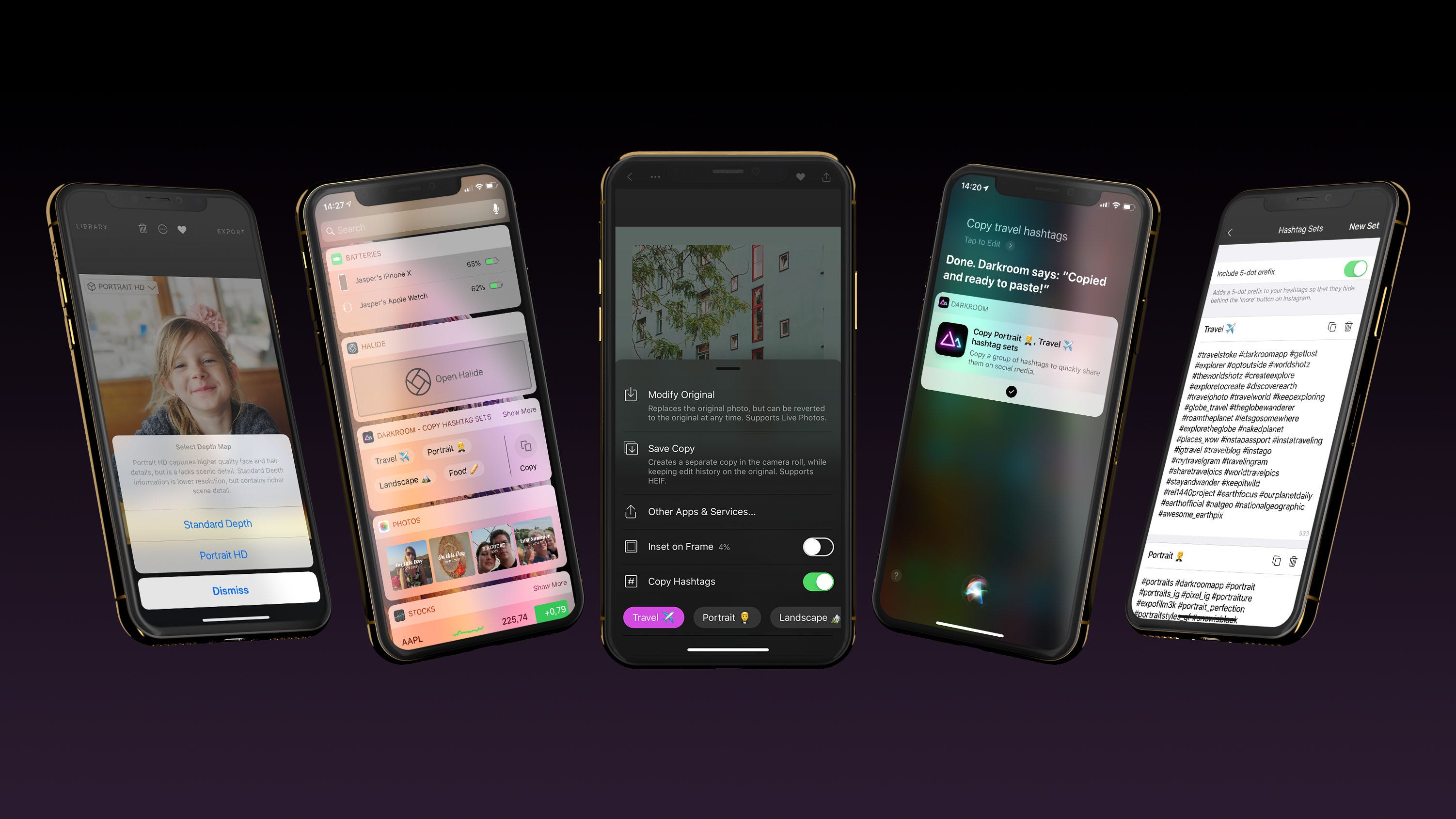 Hashtag Sets Siri Shortcuts Portrait Hd More In Darkroom For Ios 12 All Free By Jasper Hauser Dispatches From Darkroom Medium