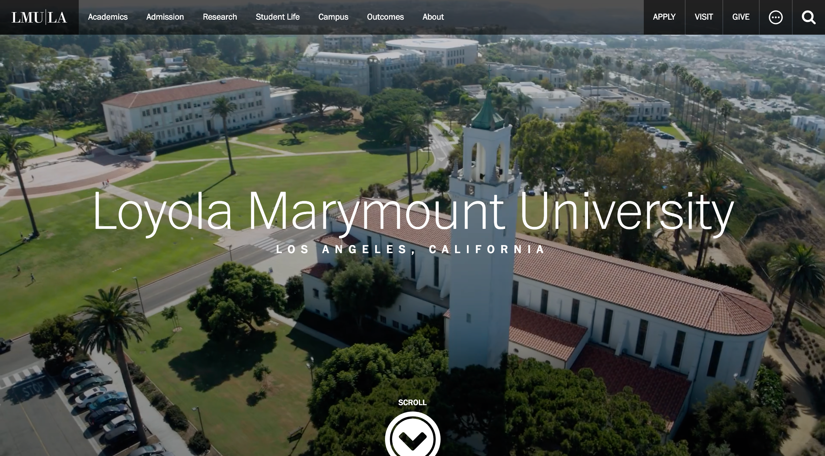 Loyola Marymount University A Look At Lmu Website By Carula Garat Medium