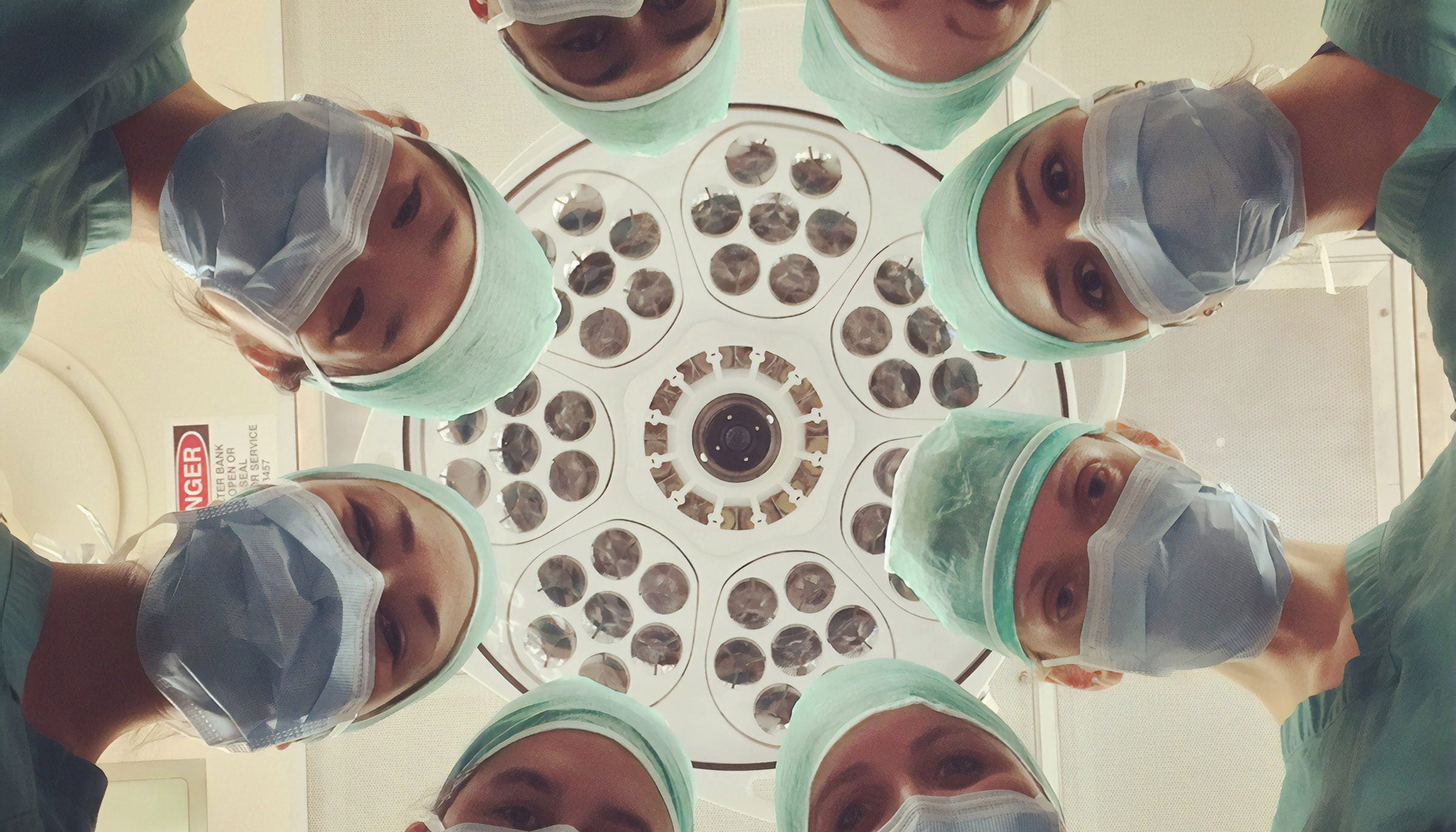 Surgeons in an operating room