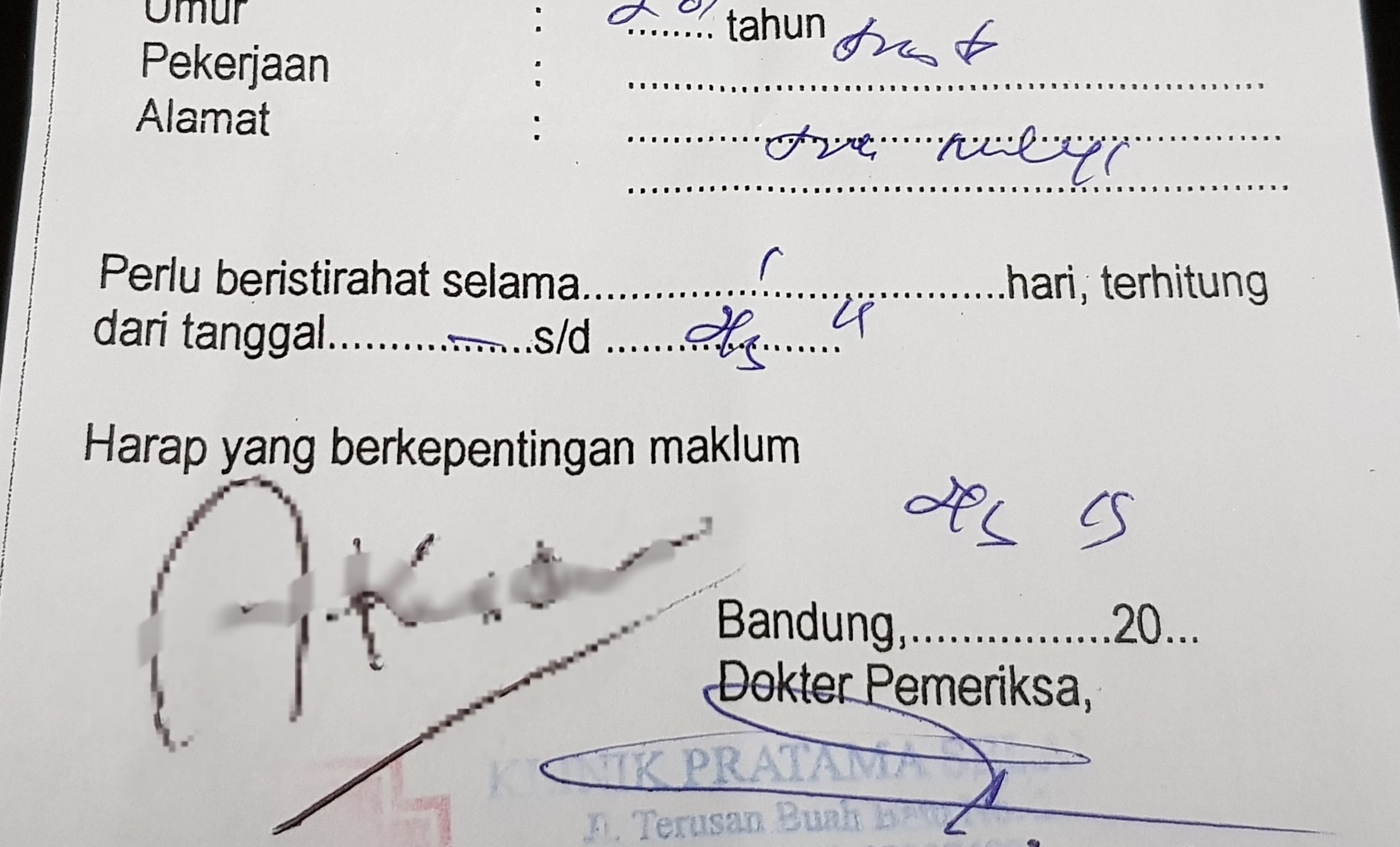Cara Bikin Surat Dokter Sakit  Jurnal Siswa