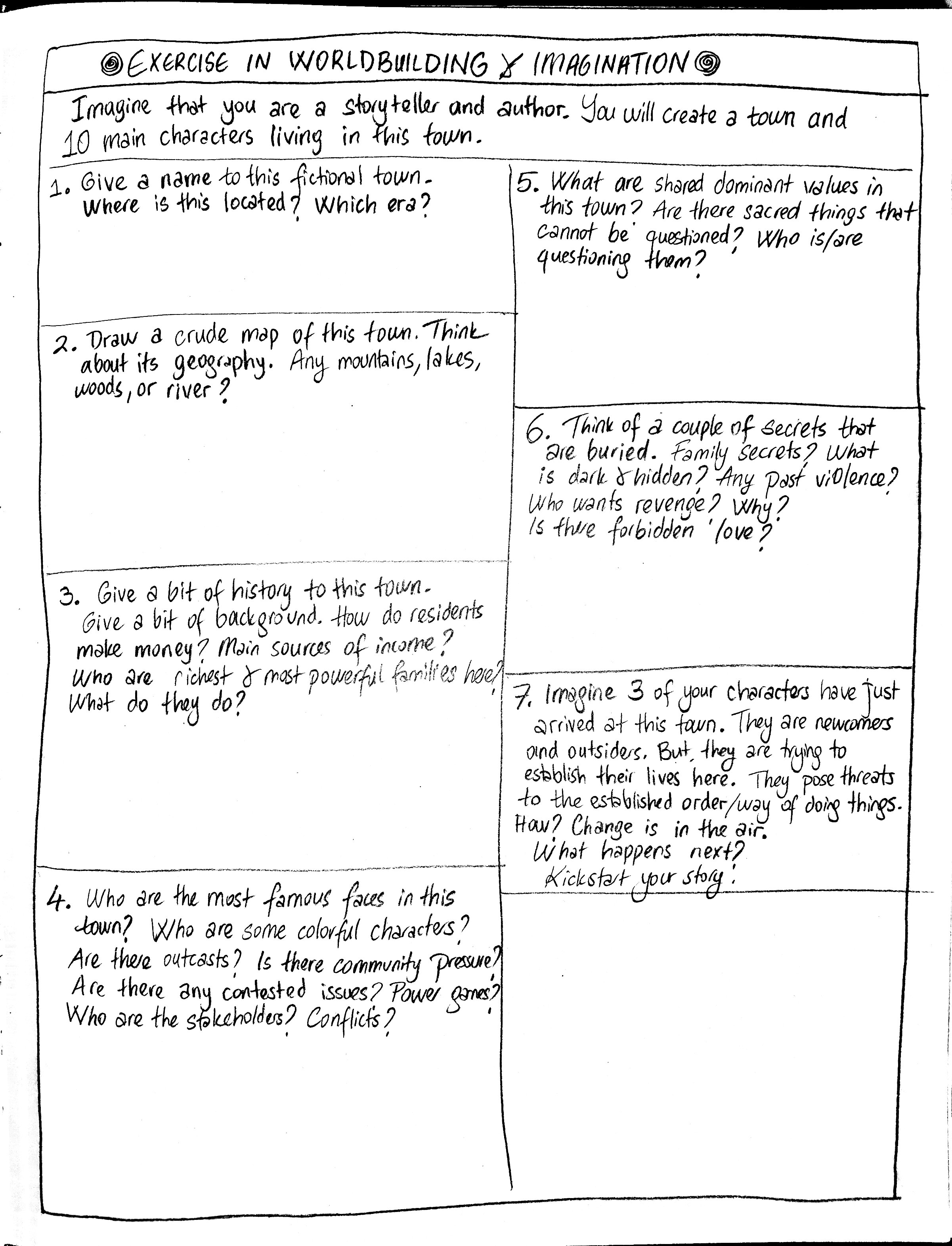 Here Is A Creative Exercise in Screenwriting, Storytelling, and