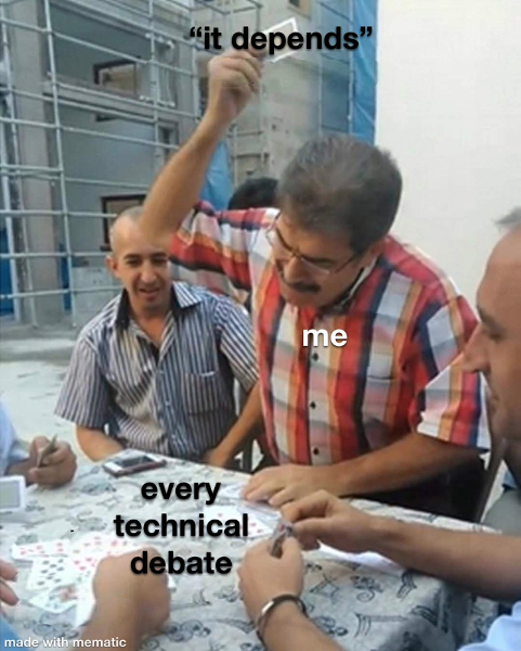 every technical debate every technical debate
