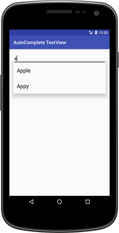 Autocomplete TextView in Android. AutocompleteTextView is an editable… | by  Droid By Me | Medium