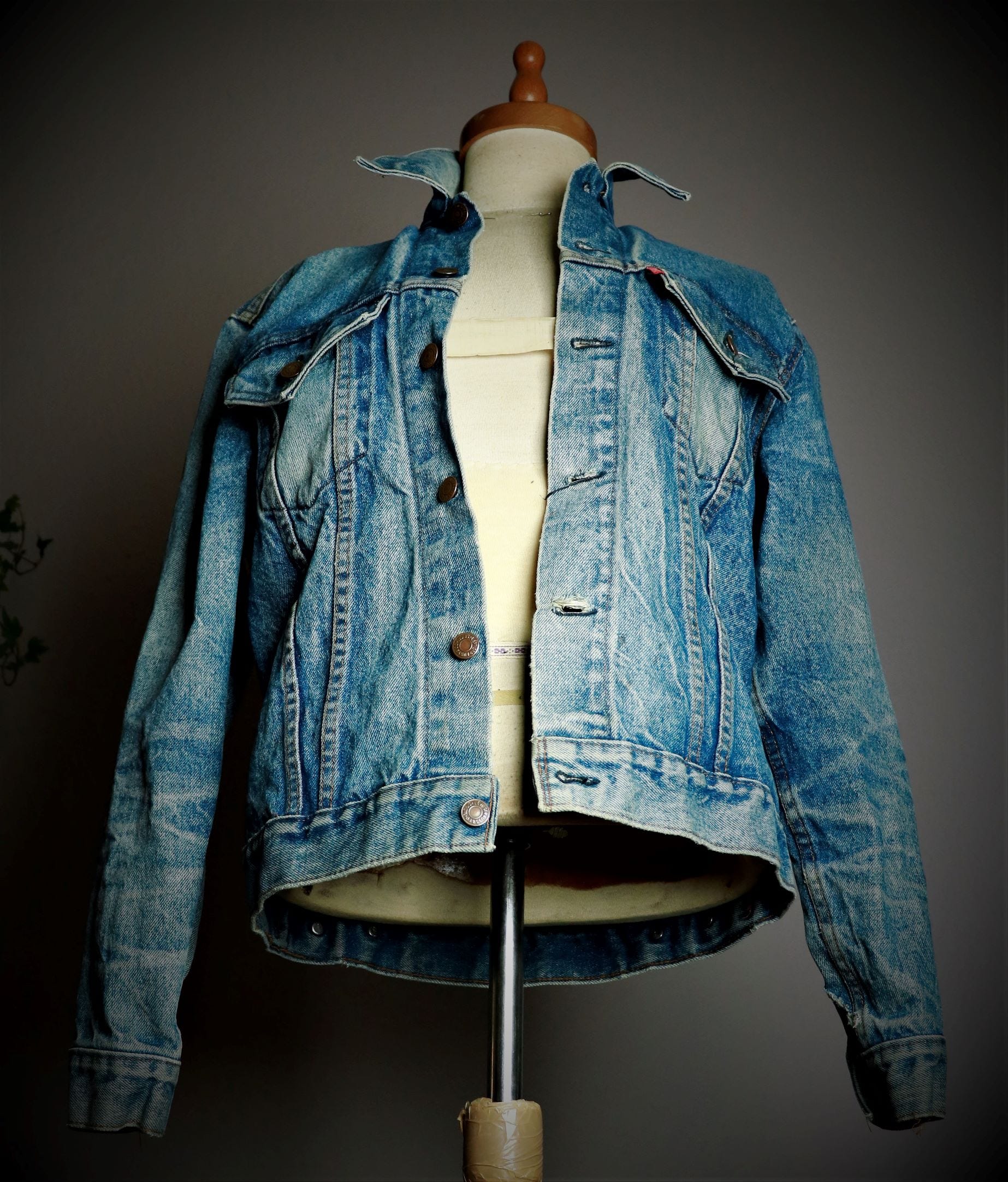 old jeans jacket