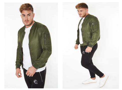 how to wear a bomber jacket mens