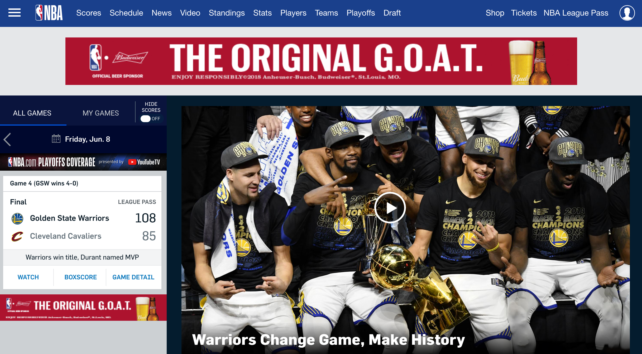 nba homepage