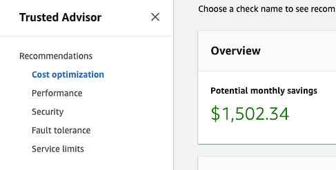AWS Trusted Advisor