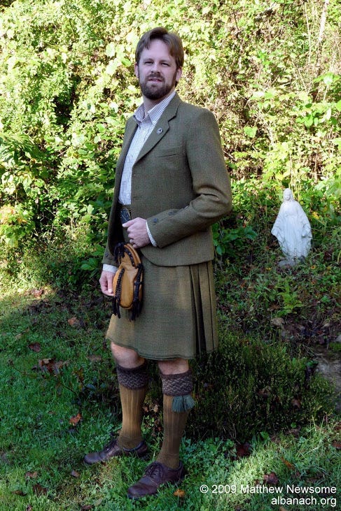 dark green kilt