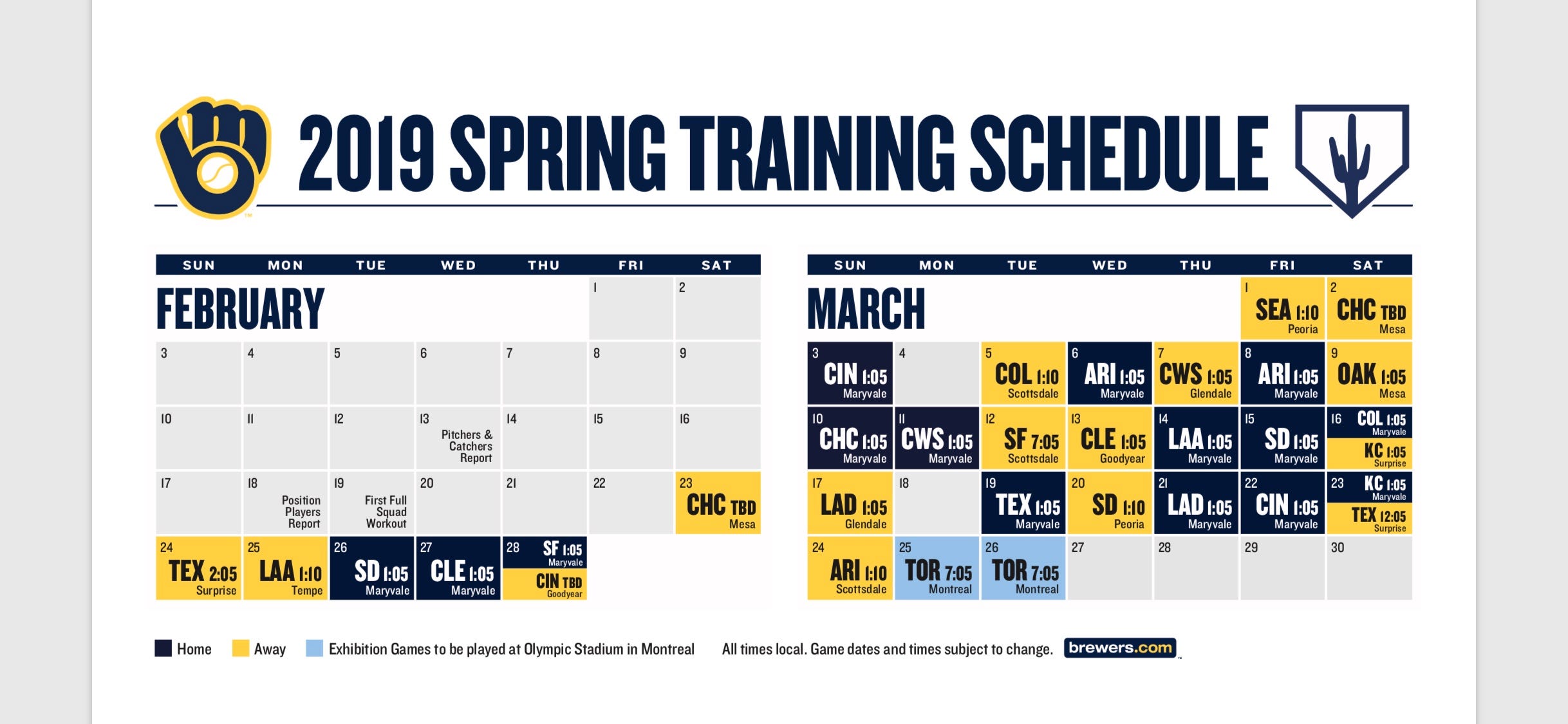 BREWERS SPRING TRAINING TICKETS ON SALE NOW | by Caitlin Moyer | Cait