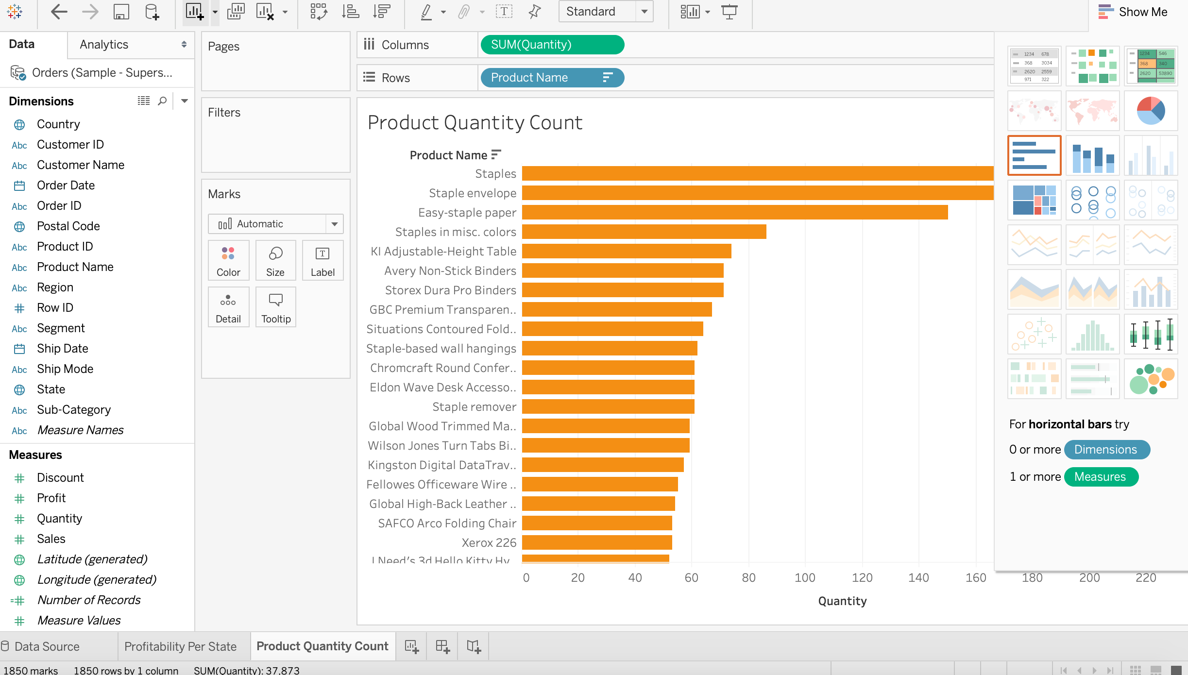 Tableau Data Dashboard