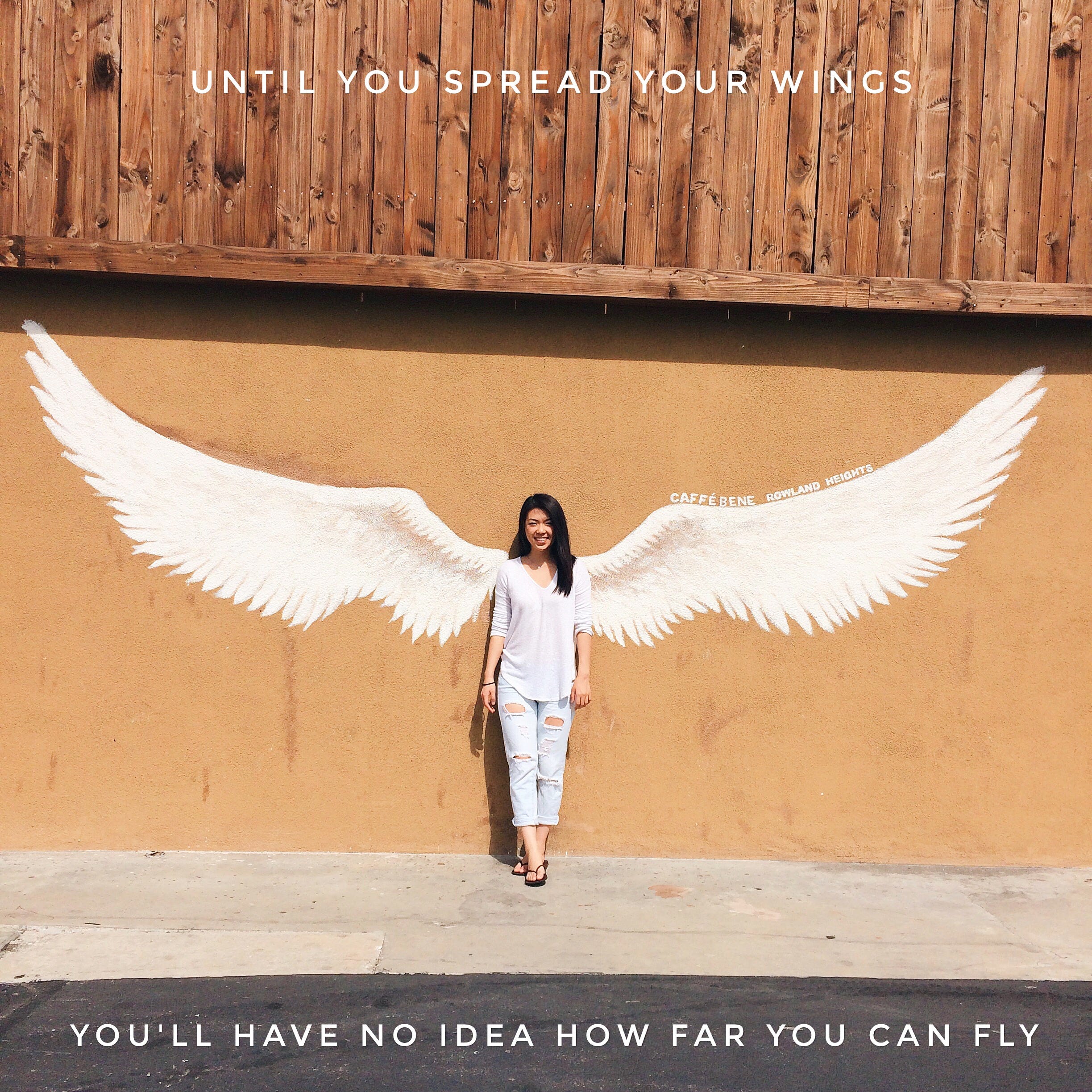 Until you spread your wings, you'll have no idea how far ...