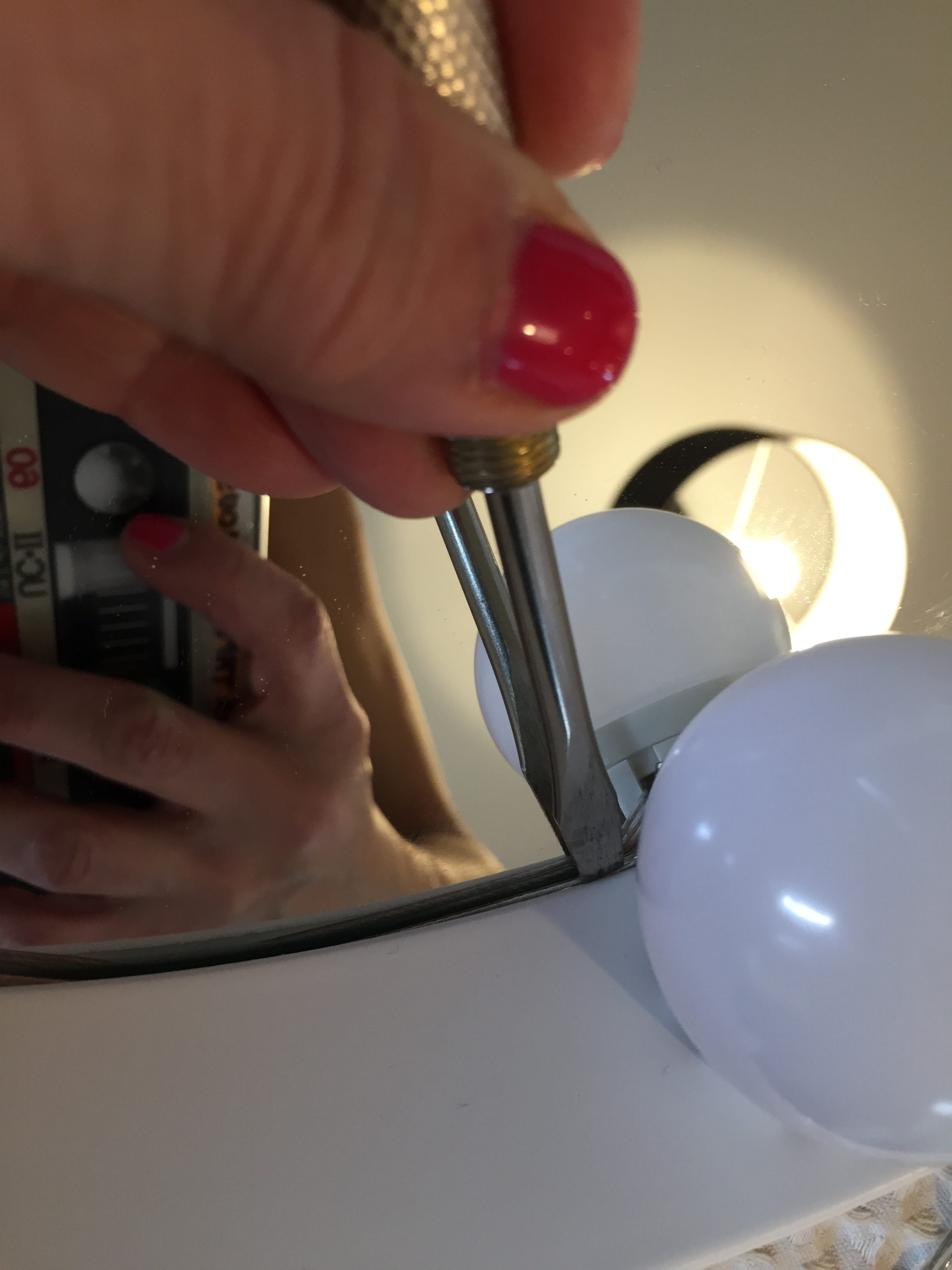 Easy Ikea Hack Your Own Hollywood Style Lighting Up Vanity Makeup Mirror By Ivy Ngeow Medium