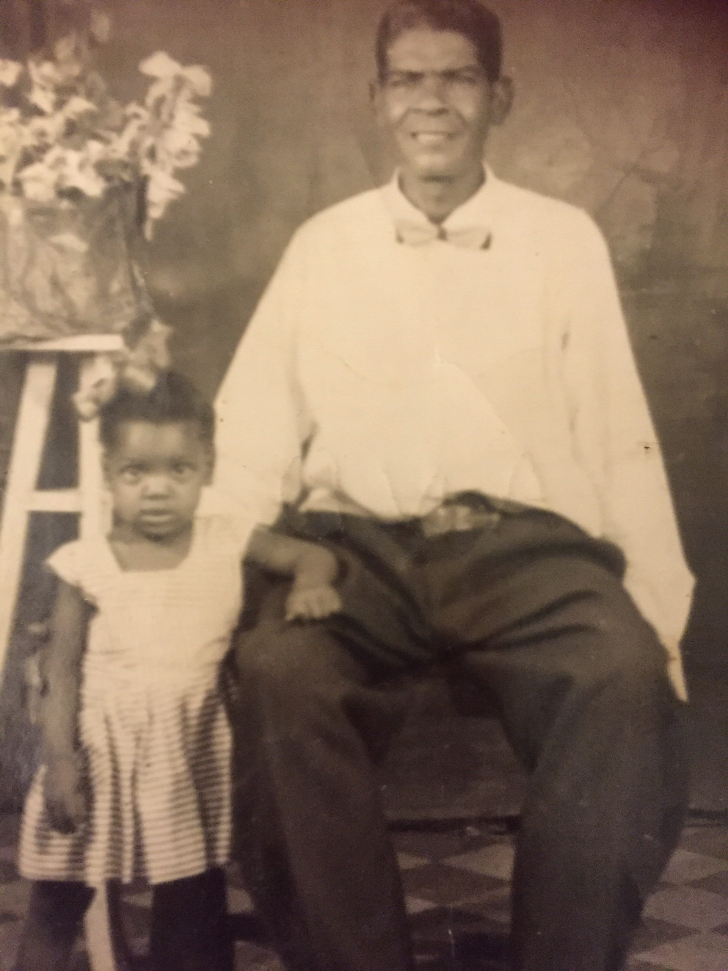 Grandpa and granddaughter. Photo by J. Rosemarie