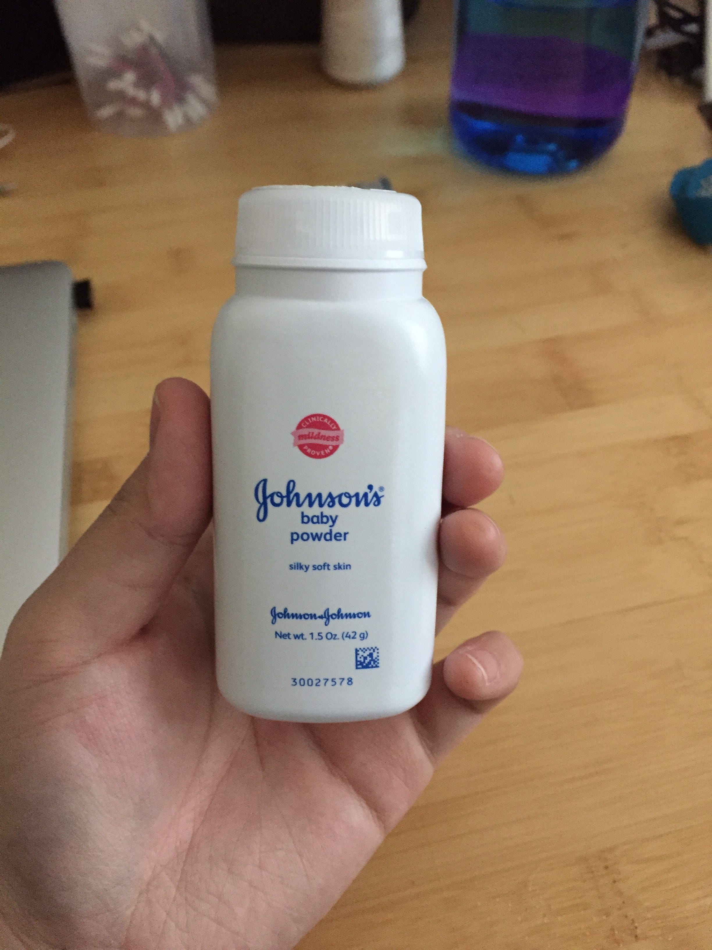 travel size baby powder