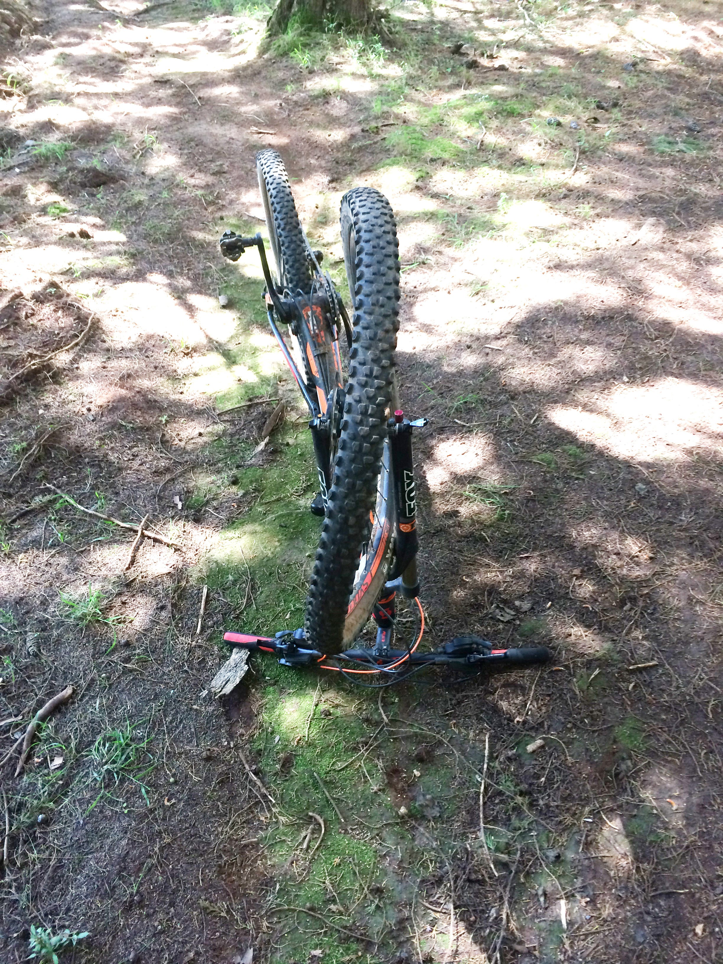 straightening a bike rim