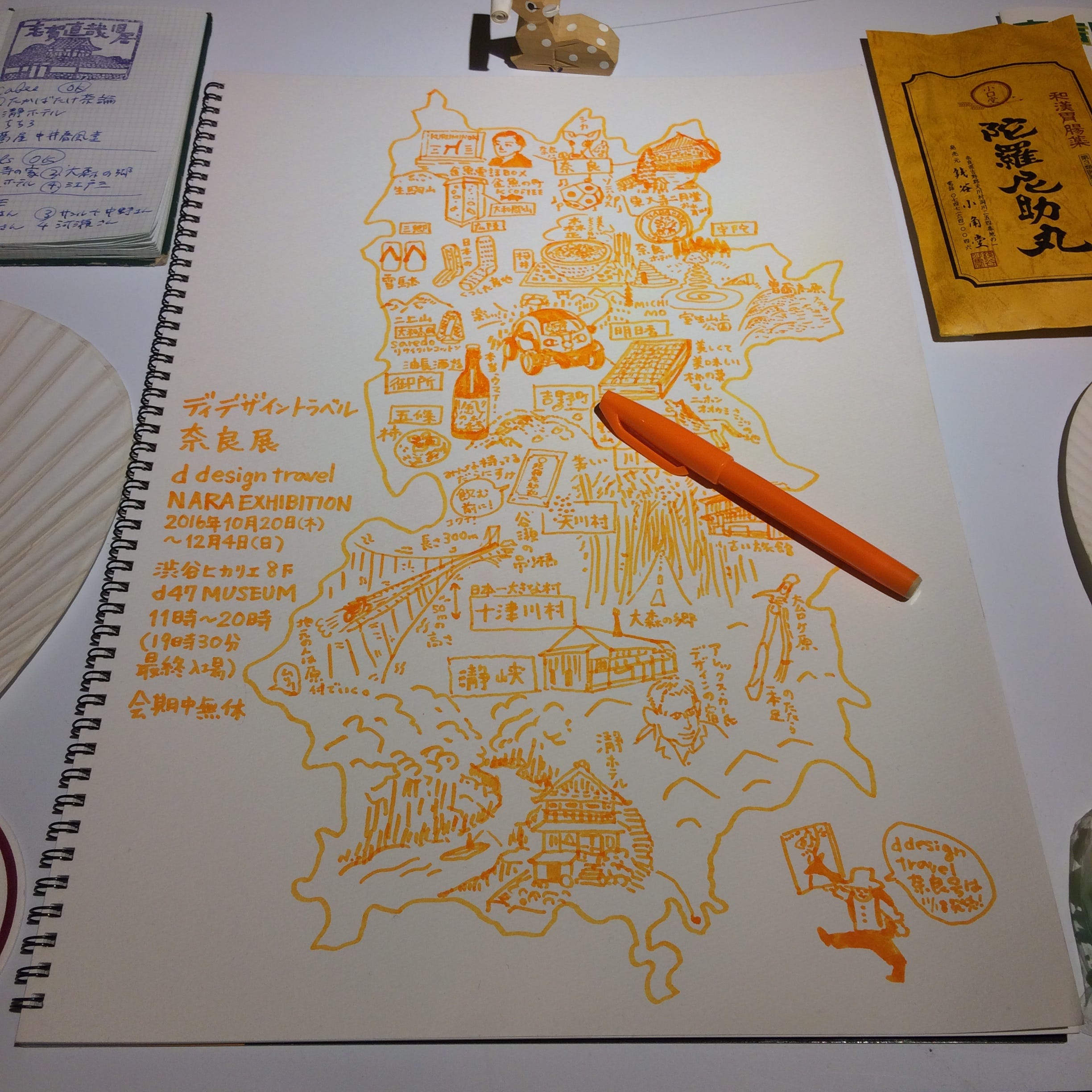 The Exhibition Visualized Nara In Life Scale D Design Travel Nara Exhibition ディデザイントラベル奈良展 By Saki Ho Medium