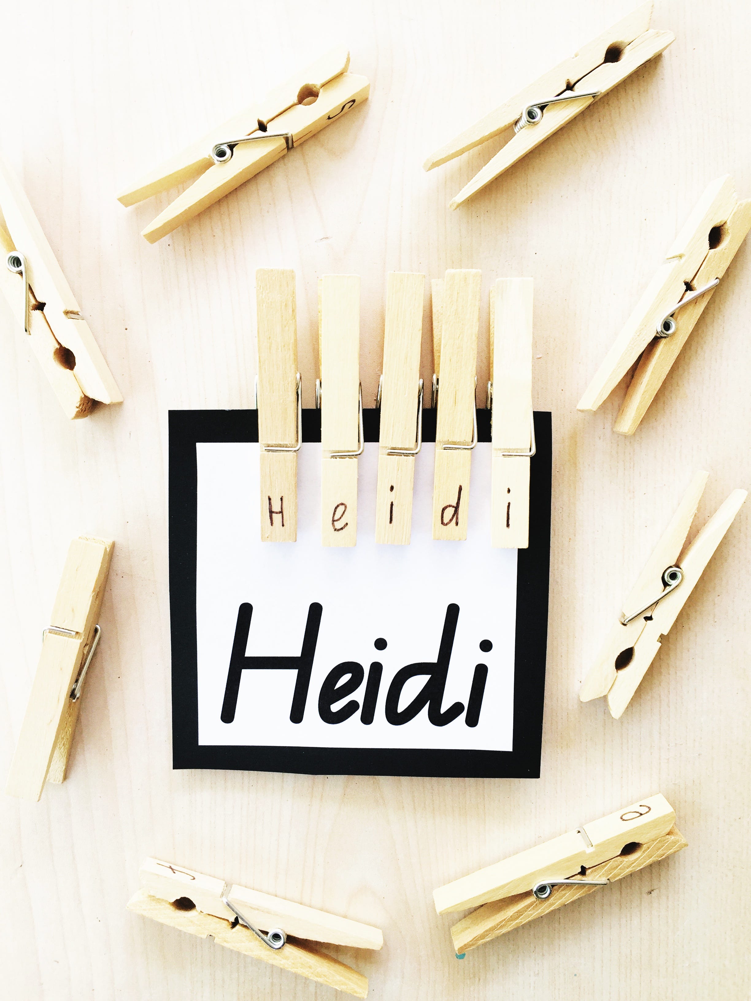 DIY Name Pegs. Who else loves a DIY project? If you’re… by Heidi