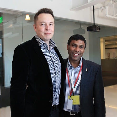 Naveen Jain With Elon Musk