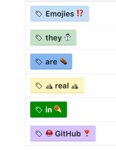 GitHub labels and Emojis ️️. Whether you like it or not emojis… | by ...
