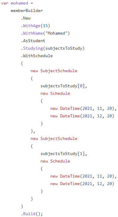 Using the Builder Design Pattern in .NET C# to Develop a Fluent API ...