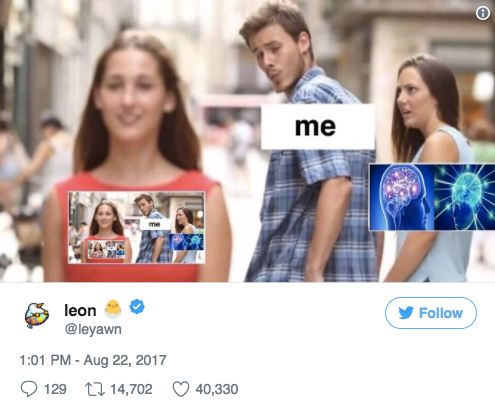 The Many Faces Of Distracted Boyfriend By Leigh Alexander Medium