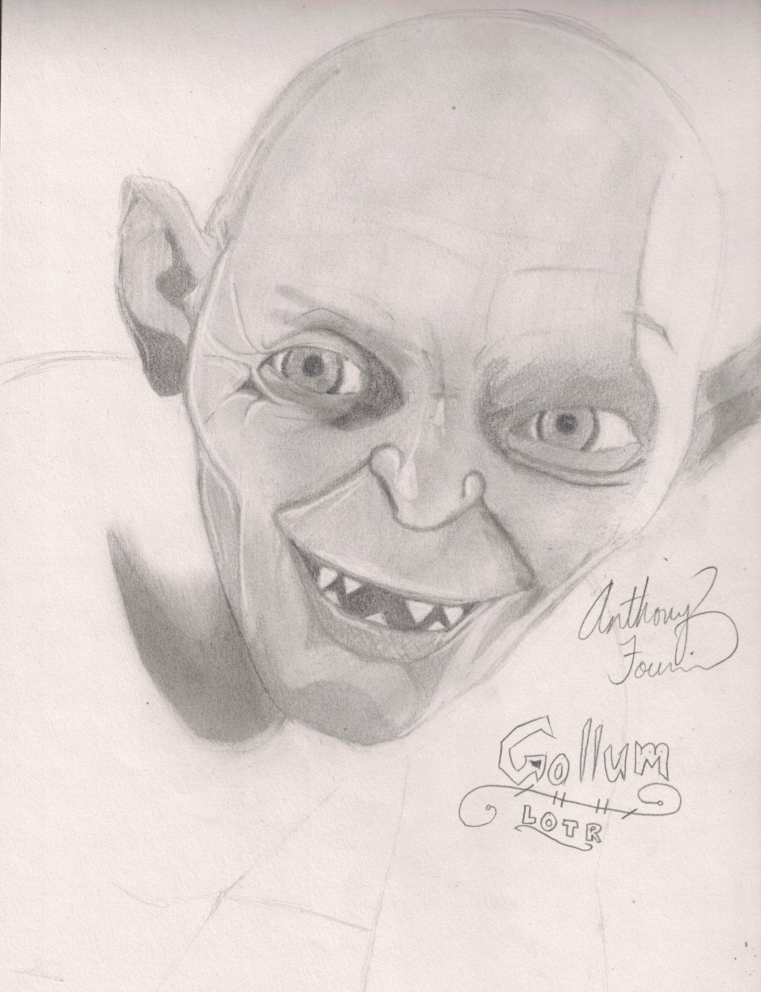 Featured image of post Smeagol Drawing Cool art drawings pencil drawings art sketches hobbit art o hobbit character sketches lord of the rings fantasy art fine art prints