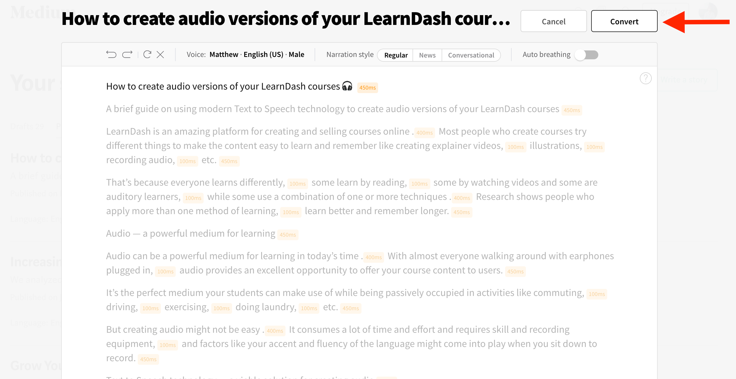 How To Add Audio Narrations to Your Medium Stories - The Writing ...
