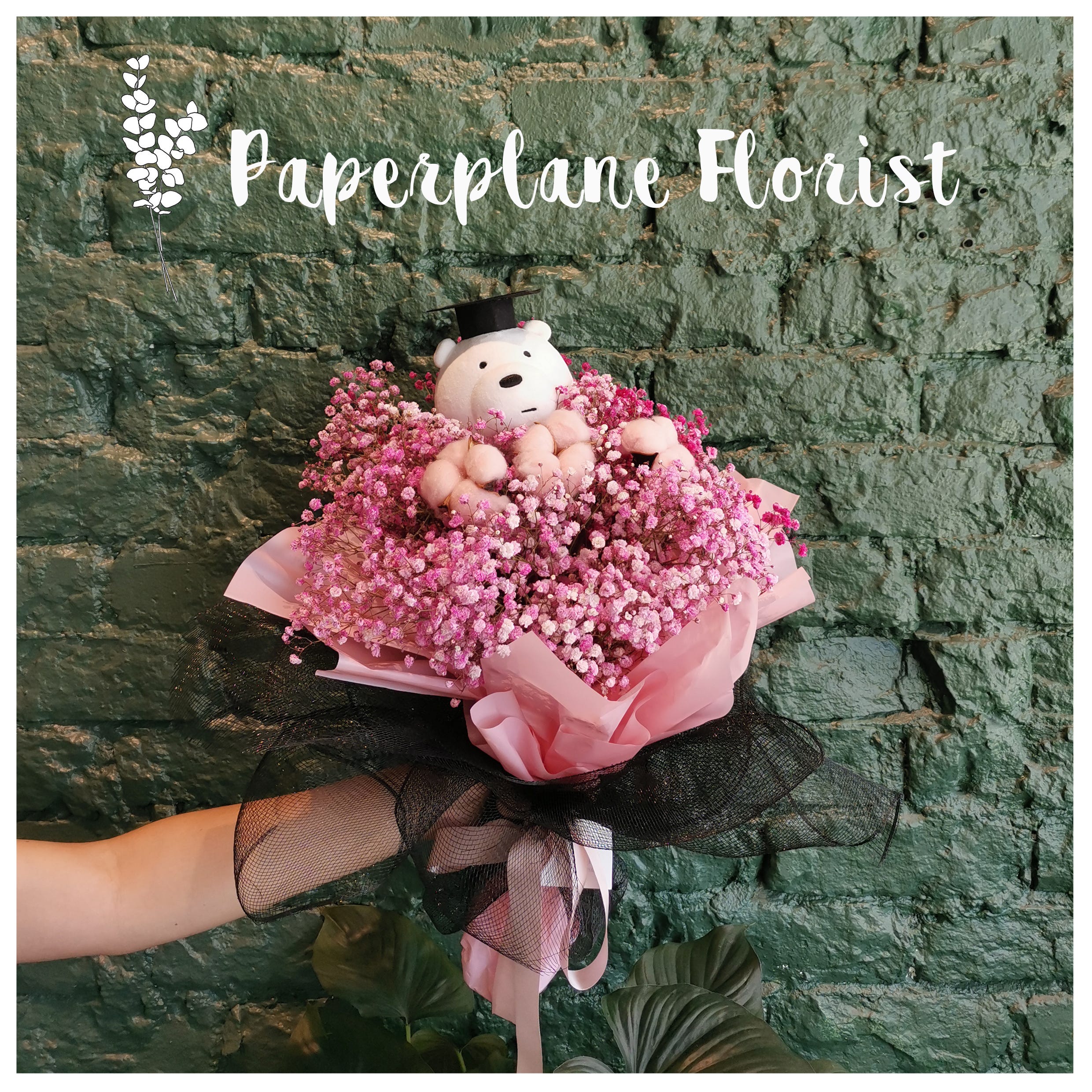 We Bare Bear Graduated We Bare Bear 厌世系列 Baby Breath By Paperplane Florist Medium