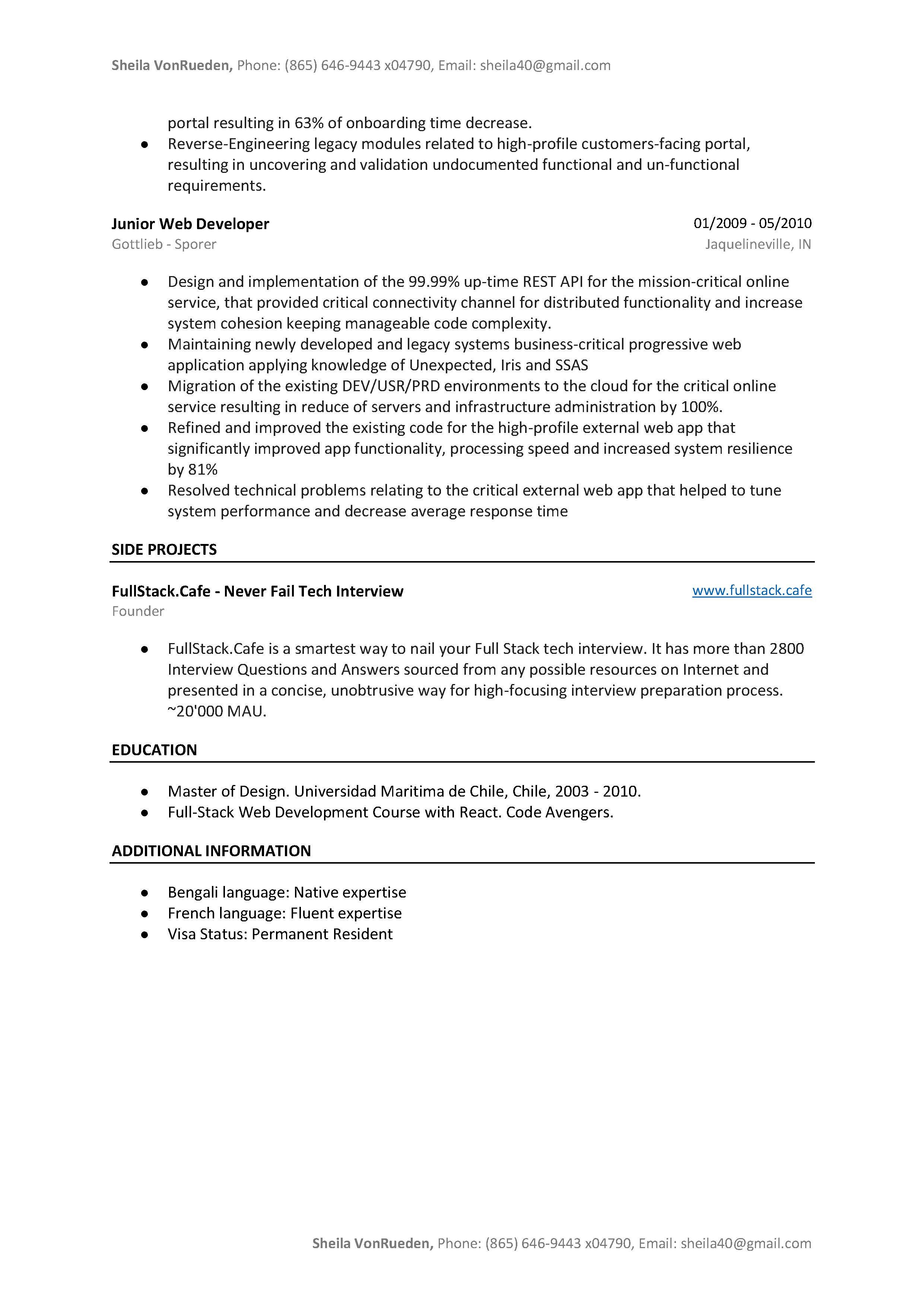 Javascript resume pdf image