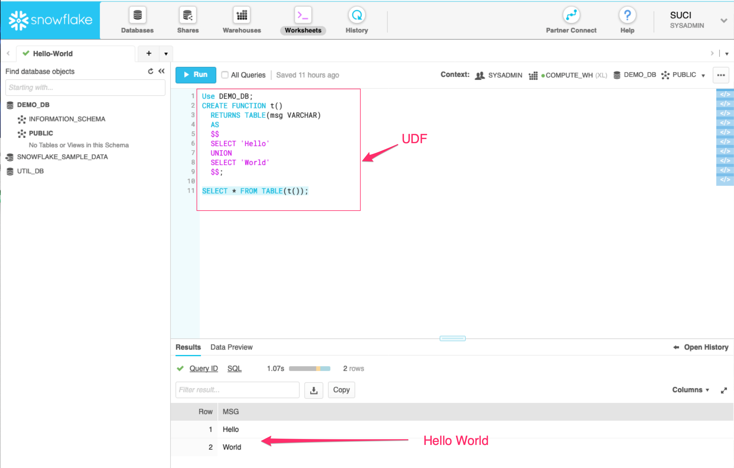 Hello World! Snowflake Data Warehouse | by Suci Lin | Medium