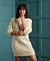 Cable knitted dress