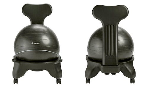 ball chair with back