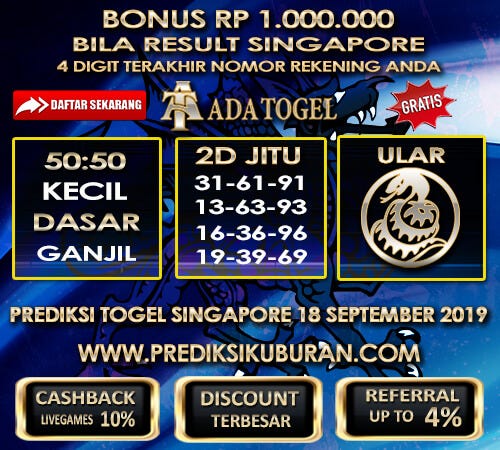 Prediksi Angka Jitu Togel Singapura Rabu 18 September 2019 By Prediksi Kuburan Medium