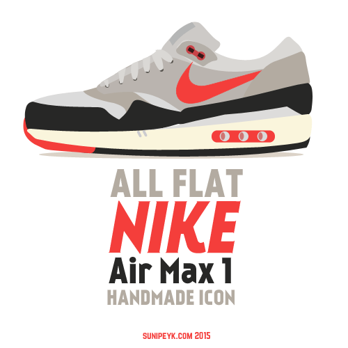 Flat Nike Air Max icon | by Sunipeyk | sunipeyk | Medium