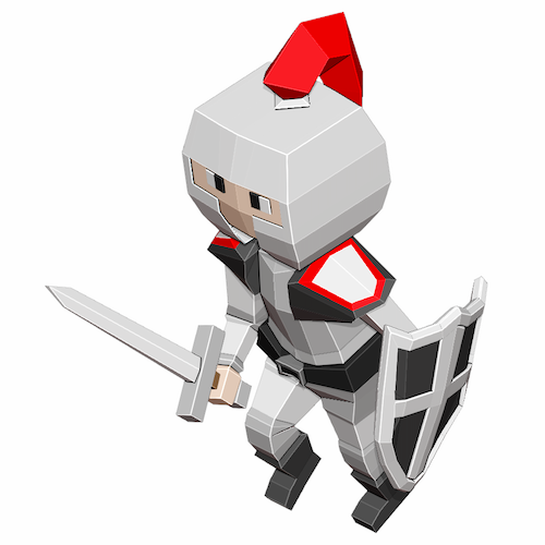 A low-poly knight 3D model!. Wanna discover my latest 3D model of a… | by  Mina Pêcheux | Geek Culture | Medium
