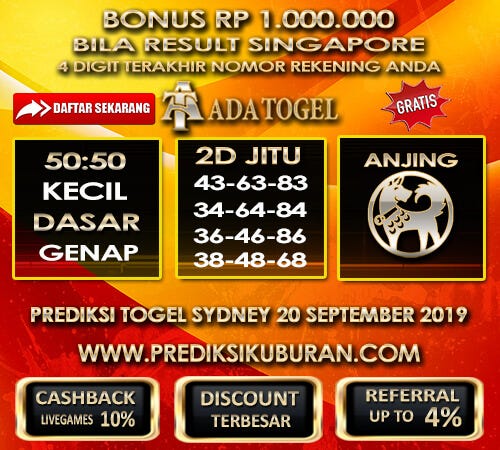 Tercepat Prediksi Sidney Jumat Hari Ini